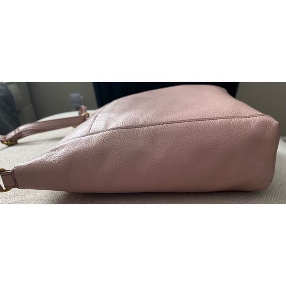 Fossil Tara Crossbody Dusty Rose Leather Handbag - Picture 9 of 11